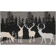 Clayre & Eef Deurmat 75x45 cm Grijs Kokos Elanden