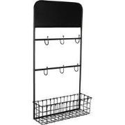 Clayre & Eef Wandrek 39x12x75 cm Zwart Metaal