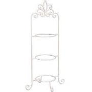 Clayre & Eef Etagère voor 3 borden 77 cm Wit IJzer