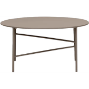 Mila metalen tuin salontafel taupe - Ø70 cm