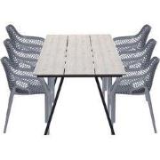 Garden Impressions Air XL tuinset 7-delig donker grijs - Braga tuintaf...