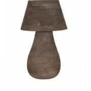 PTMD Tafellamp Peake - 38x38x64 cm - Hout - Bruin