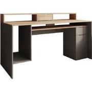 Meubella - Bureau Ryan - Grijs - Eiken - 160 cm