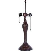 Lumilamp Lampenvoet Tafellamp Tiffany Ø 17x60 cm Bruin Kunststof