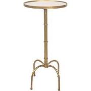 Clayre & Eef Bijzettafel Ø 40x81 cm Goudkleurig Metaal