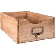Clayre & Eef Tijdschriftenhouder 18x29x10 cm Bruin Hout