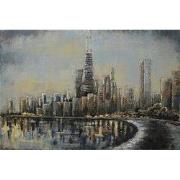 Clayre & Eef Muurdecoratie 120x80 cm Grijs IJzer