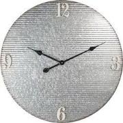 Clayre & Eef Wandklok Ø 60 cm Grijs Metaal