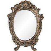 Clayre & Eef Spiegel 9x12 cm Bruin Kunststof