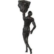 Clayre & Eef Beeld Man Bruin Kunststof