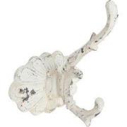 Clayre & Eef Wandhaak 10x10x13 cm Wit IJzer