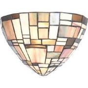 Lumilamp Wandlamp Tiffany 30x16x18 cm Bruin Beige Glas