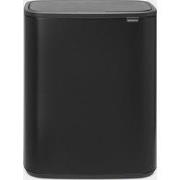 Bo Touch Bin, met 2 binnenemmers, 2 x 30 liter - Matt Black