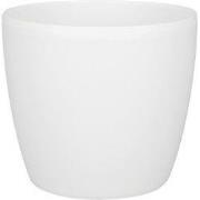 2 stuks - Bloempot Brussels rond 16 cm wit