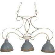Clayre & Eef Hanglamp 60x15x42 cm Grijs IJzer