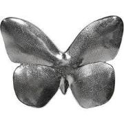 Clayre & Eef Serveerschaal 34x26x2 cm Zilverkleurig Aluminium Vlinder