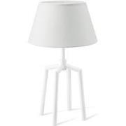 Home sweet home tafellamp Spinn wit & lampenkap Largo - wit