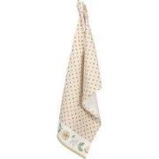 Clayre & Eef Theedoek 50x70 cm Beige Geel Katoen Citroen