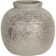 Clayre & Eef Vaas 8 cm Grijs Keramiek