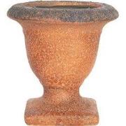Clayre & Eef Bloempot 12 cm Oranje Keramiek