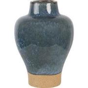 Clayre & Eef Vaas Ø 21x31 cm Blauw Keramiek