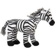 Clayre & Eef Deurstopper Zebra 37x13x30 cm Zwart Wit Polyester