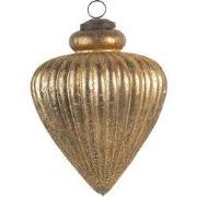 Clayre & Eef Kerstbal Ø 13 cm Goudkleurig Glas