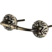 Clayre & Eef Handgreep 14x4x3 cm Koperkleurig Metaal