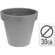 3 stuks - Bloempot Ek Rond 30 cm