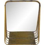 Clayre & Eef Spiegel 26x32 cm Koperkleurig Metaal