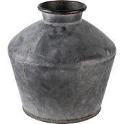 Clayre & Eef Vaas Ø 39x38 cm Grijs Metaal