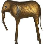 Clayre & Eef Beeld Olifant 50x16x50 cm Koperkleurig Metaal