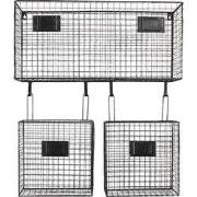 Clayre & Eef Wandrek 56x12x65 cm Zwart Metaal