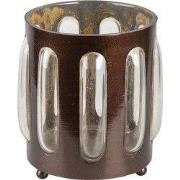 Clayre & Eef Theelichthouder Ø 14x13 cm Bruin IJzer