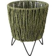 Clayre & Eef Planthouder Ø 11x18 cm Groen Papier