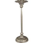 Clayre & Eef Kandelaar Ø 13x40 cm Zilverkleurig IJzer