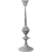 Clayre & Eef Kandelaar Ø 15x50 cm Zilverkleurig IJzer