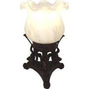 Lumilamp Tafellamp Bloem Ø 12x20 cm Wit Polyresin