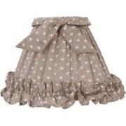 Clayre & Eef Lampenkap Ø 22x14 cm Grijs Katoen Harten