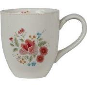 Clayre & Eef Mok 200 ml Beige Roze Keramiek Rozen