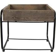 Clayre & Eef Plantentafeltje 32x26x27 cm Bruin Hout