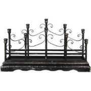 Clayre & Eef Kandelaar 46 cm Zwart IJzer