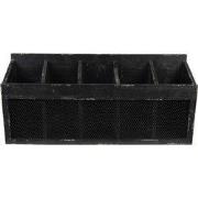 Clayre & Eef Wandrek 60x13x28 cm Zwart Hout