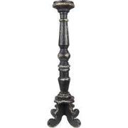 Clayre & Eef Kandelaar 65 cm Zwart Hout