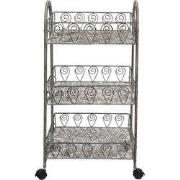 Clayre & Eef Opbergrek 37x26x80 cm Grijs IJzer