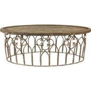 Clayre & Eef Salontafel 141x70x52 cm Beige Bruin IJzer