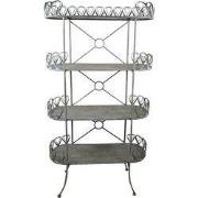 Clayre & Eef Opbergrek 91x36x168 cm Grijs IJzer