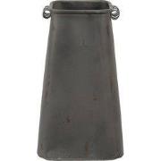 Clayre & Eef Vaas 20x20x36 cm Grijs Metaal
