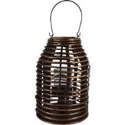 Clayre & Eef Windlicht Ø 22x32 cm Bruin Hout