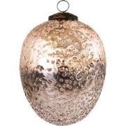 Clayre & Eef Kerstbal Ø 9 cm Roze Glas